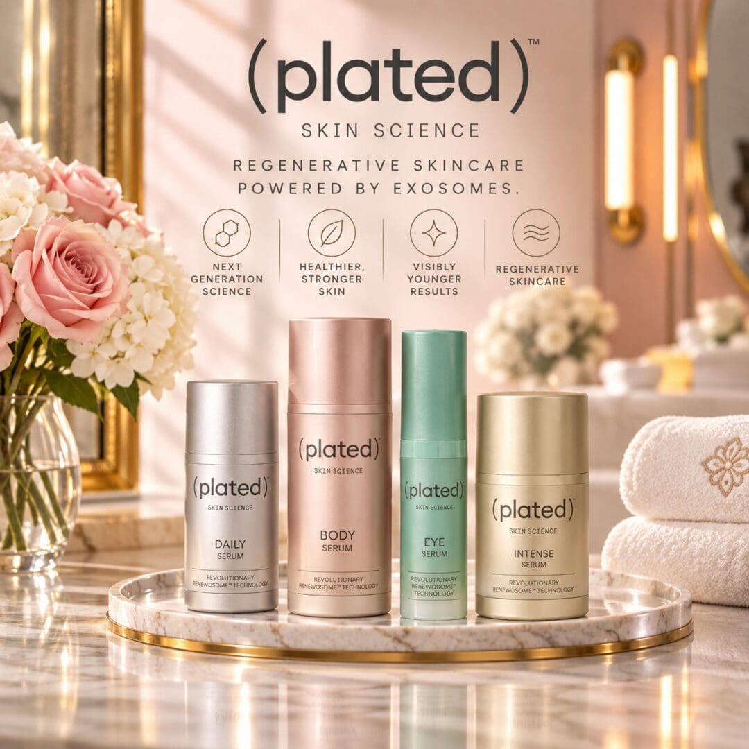 plated Skin Science skincare products