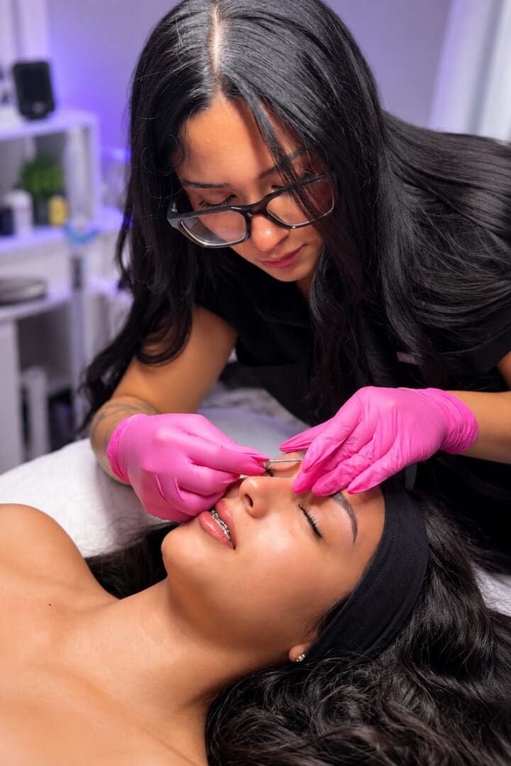 Lashes and brows at Metairie Med Spa